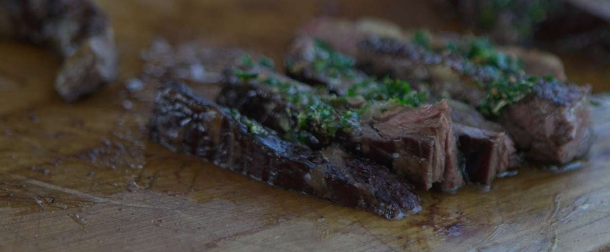 SKIRT STEAK WITH CHIMICHURRI