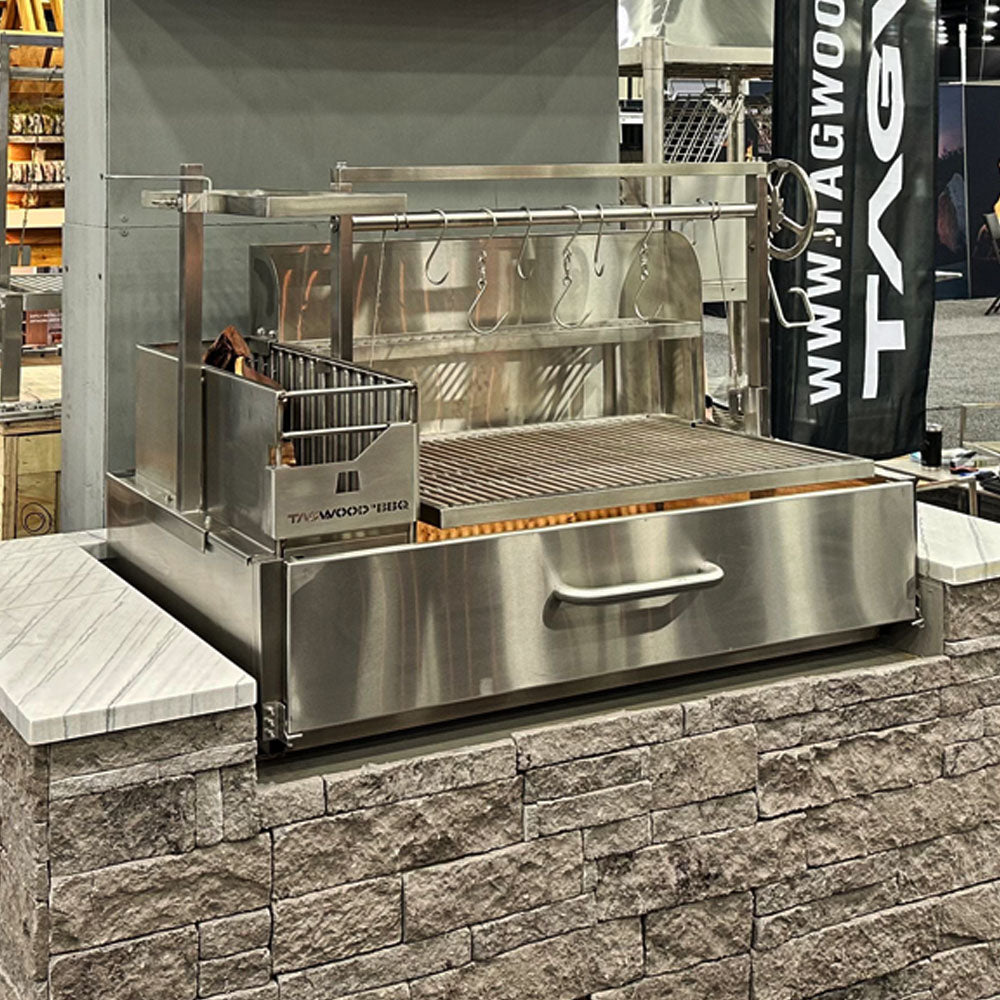 Argentine Charcoal & Woodfired Built-In Parrilla Grill | BBQ25SS