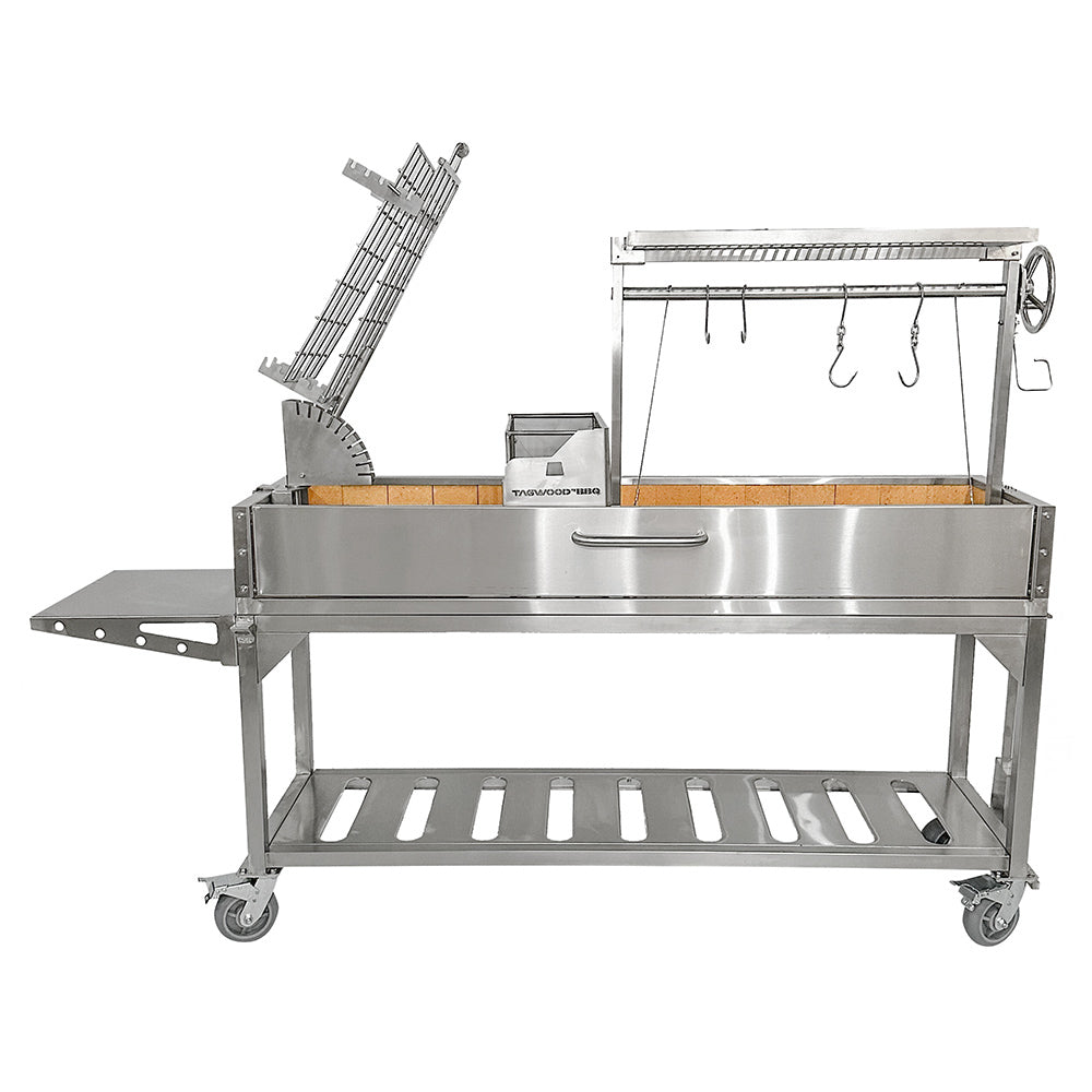 Tagwood BBQ Argentine Santa Maria charcoal & woodfired grill | BBQ06SS. The world's best Argentine Charcoal and open flame Asado Grill.