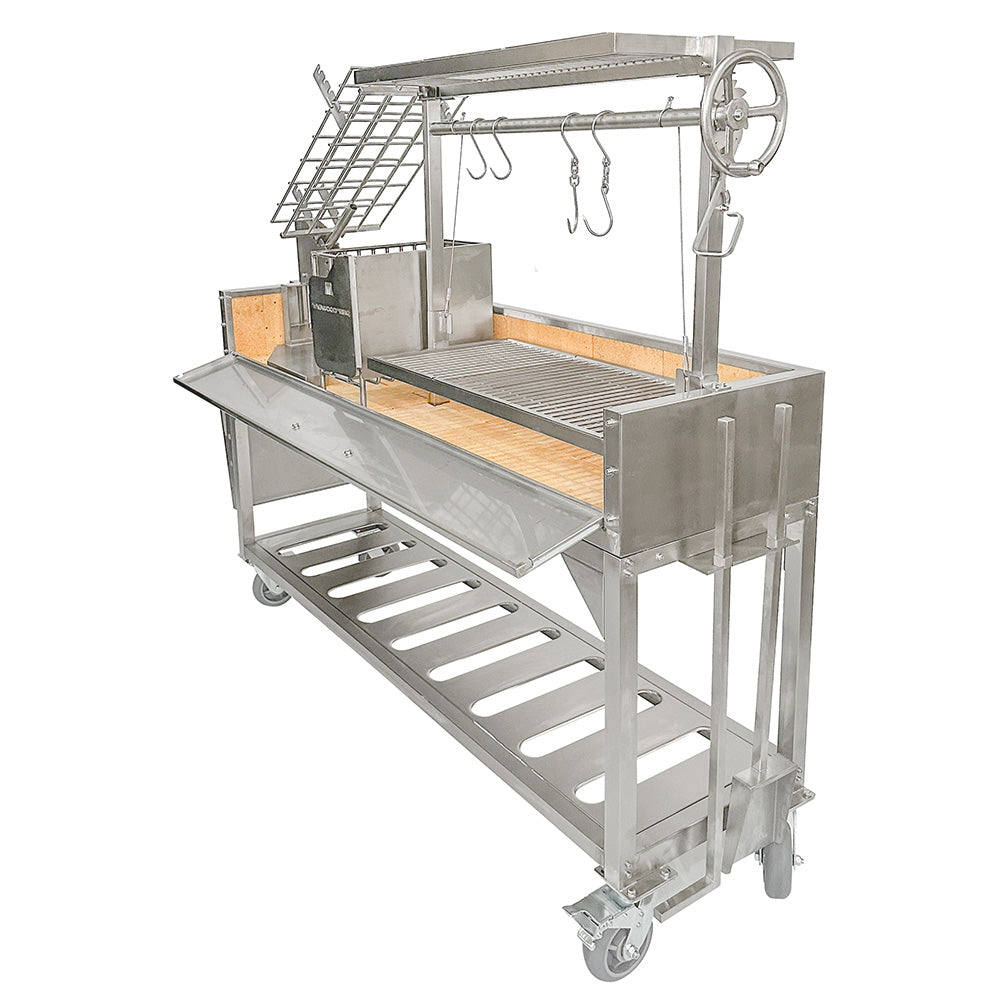 Tagwood BBQ Argentine Santa Maria charcoal & woodfired grill | BBQ06SS. The world's best Argentine Charcoal and open flame Asado Grill.