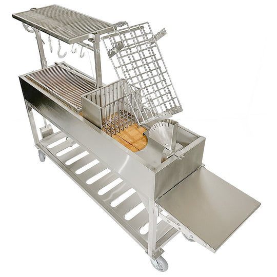 Tagwood BBQ Argentine Santa Maria charcoal & woodfired grill | BBQ06SS. The world's best Argentine Charcoal and open flame Asado Grill.