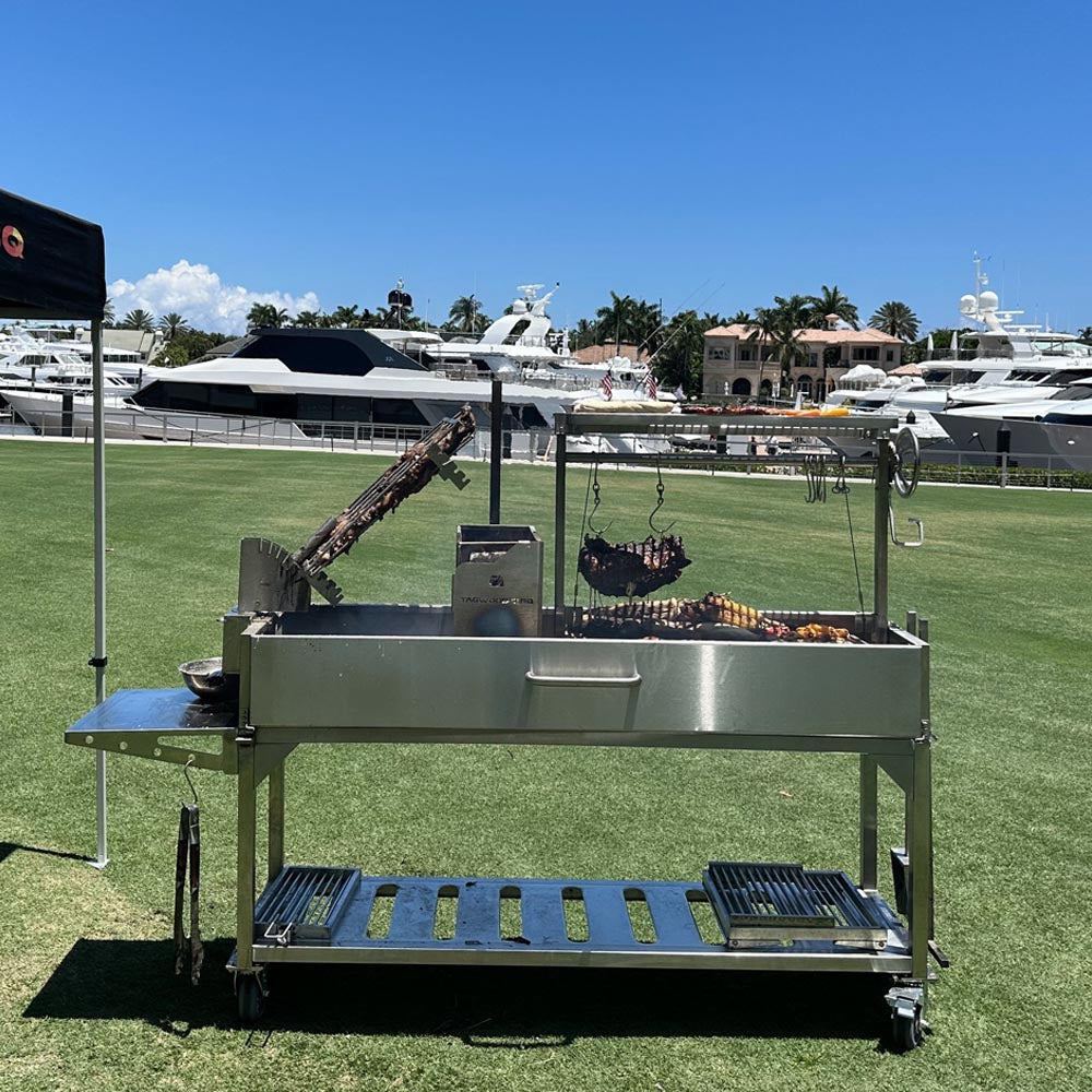 Tagwood BBQ Argentine Santa Maria charcoal & woodfired grill | BBQ06SS. The world's best Argentine Charcoal and open flame Asado Grill.