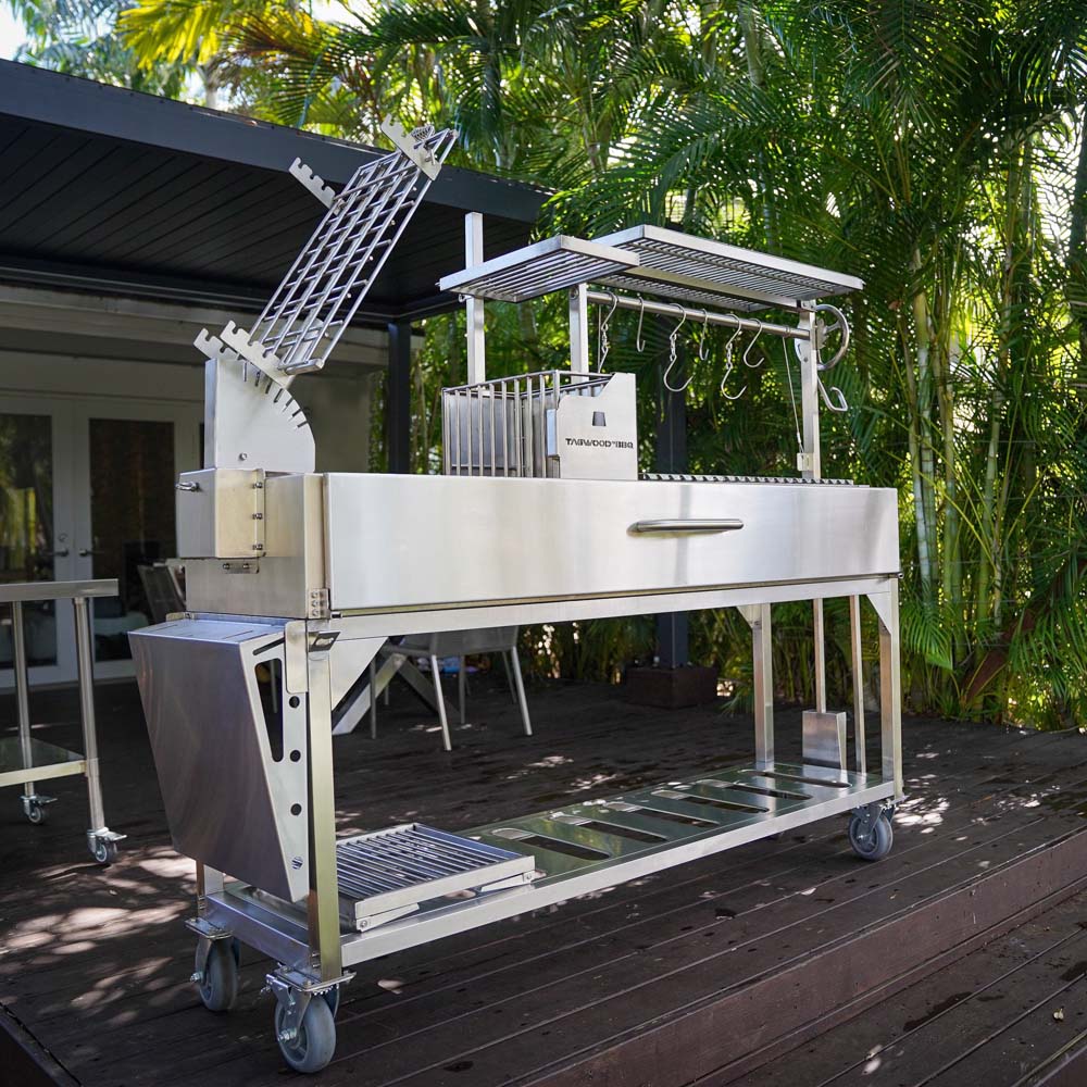 Tagwood BBQ Argentine Santa Maria charcoal & woodfired grill | BBQ06SS. The world's best Argentine Charcoal and open flame Asado Grill.