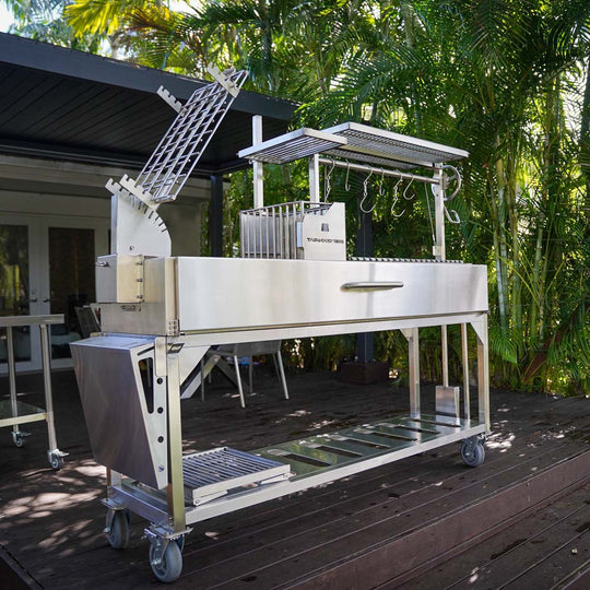 Tagwood BBQ Argentine Santa Maria charcoal & woodfired grill | BBQ06SS. The world's best Argentine Charcoal and open flame Asado Grill.