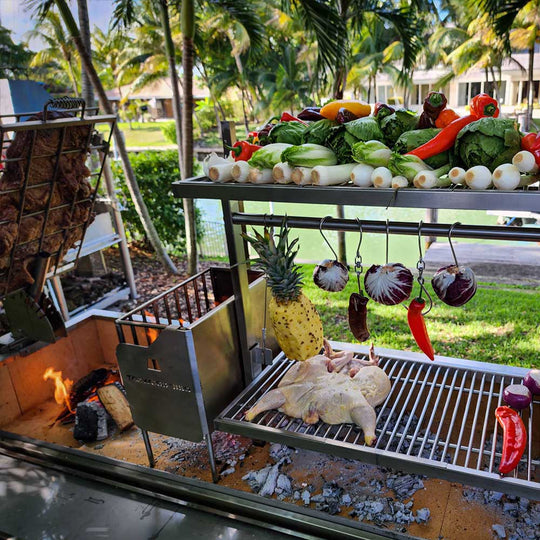 Tagwood BBQ Argentine Santa Maria charcoal & woodfired grill | BBQ06SS. The world's best Argentine Charcoal and open flame Asado Grill.