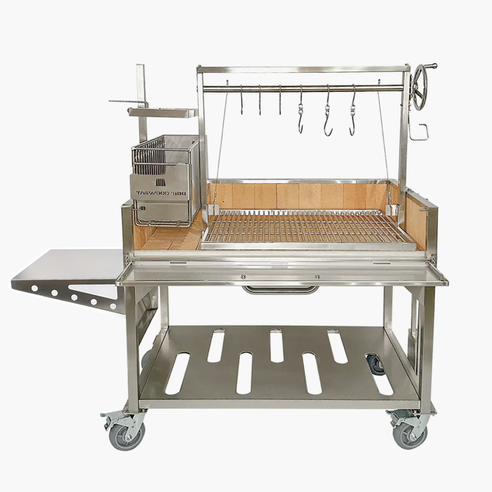 Tagwood BBQ23SS XL Argentine Charcoal & Woodfired Parrilla Grill