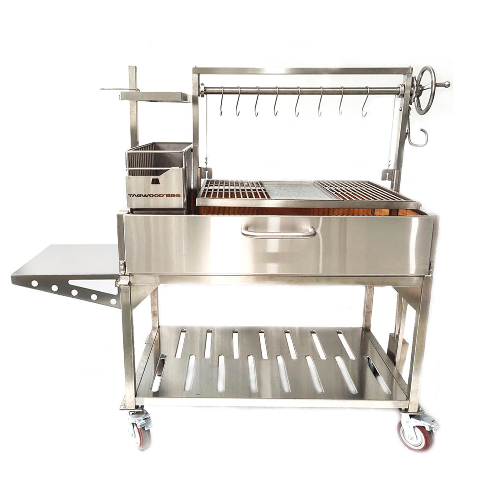 Tagwood BBQ23SS XL Argentine Charcoal & Woodfired Parrilla Grill