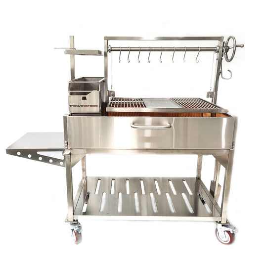 Tagwood BBQ23SS XL Argentine Charcoal & Woodfired Parrilla Grill