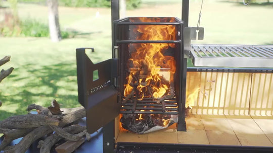 BBQ03SI Argentine Santa Maria Charcoal & Woodfired Parrilla Grill