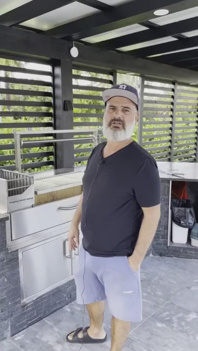 BBQ05SS Santa Maria Argentine Charcoal & Woodfired Parrilla Grill