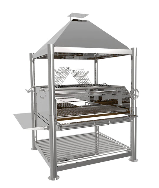 Tagwood BBQ22SS XL Argentine Charcoal Woodfired Parrilla Grill