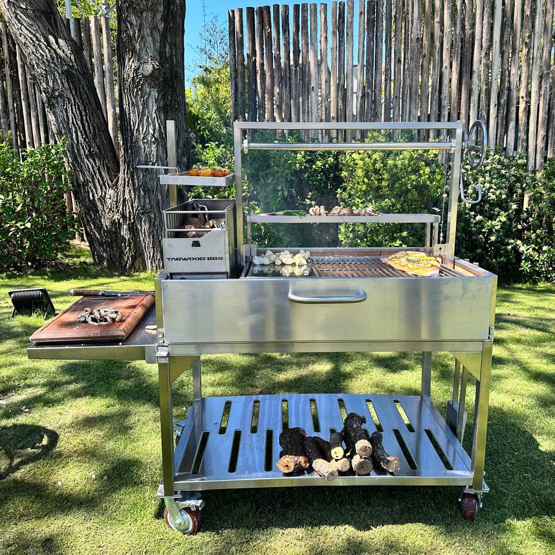 Tagwood BBQ23SS XL Argentine Charcoal & Woodfired Parrilla Grill