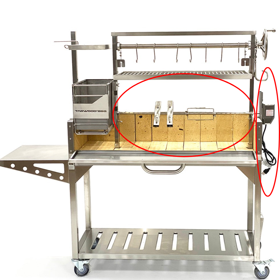 Tagwood BBQ50SS Stainless Steel Rotisserie Kit