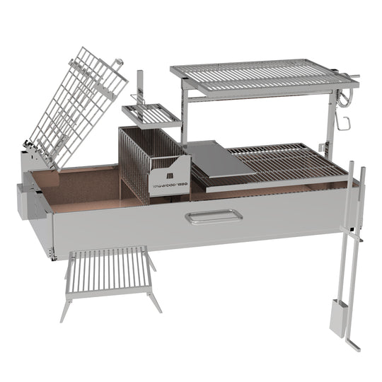 Tagwood BBQ Argentine Santa Maria Wood Fire & Charcoal Gaucho Grill | BBQ28SS