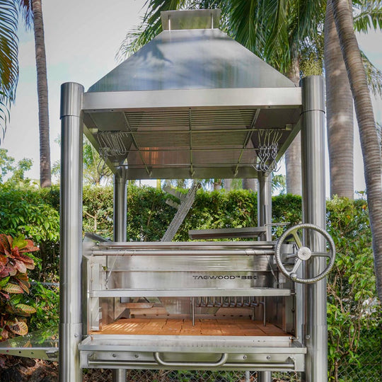 Tagwood BBQ Argentine Wood Fire & Charcoal Grill all Stainless Steel | BBQ12SS