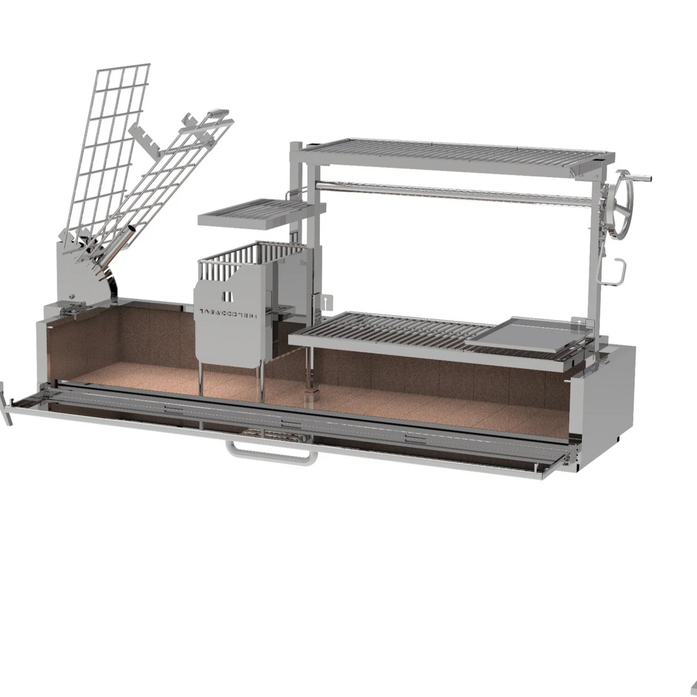 Argentine Santa Maria Wood Fire & Charcoal Gaucho Grill | BBQ08SS