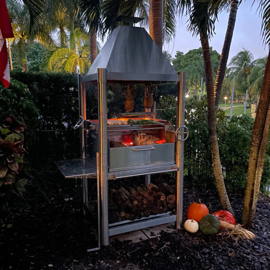 Tagwood BBQ Argentine Wood Fire & Charcoal Grill all Stainless Steel | BBQ02SS