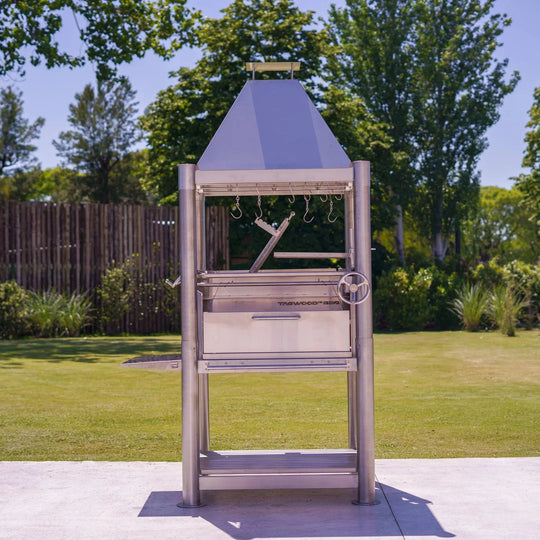 Tagwood BBQ Argentine Wood Fire & Charcoal Grill all Stainless Steel | BBQ02SS