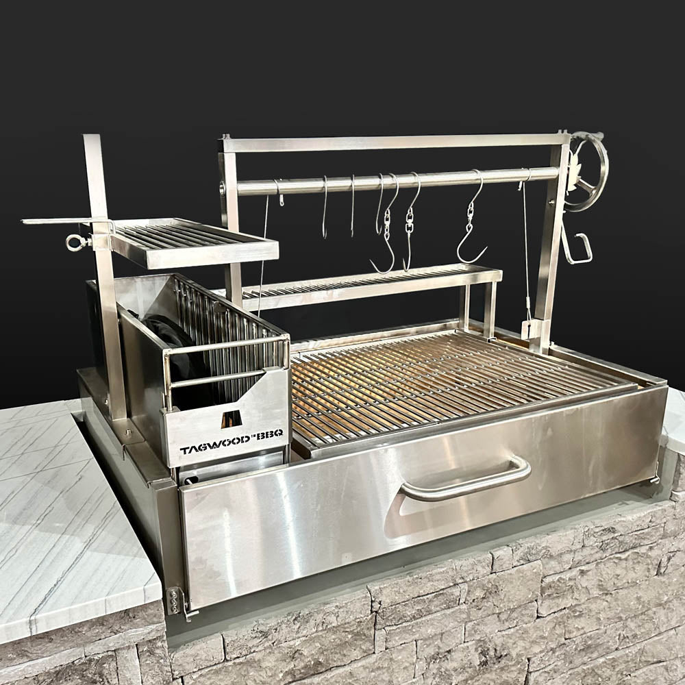 Tagwood Argentine Wood Fire & Charcoal Built-In Grill | BBQ25SS