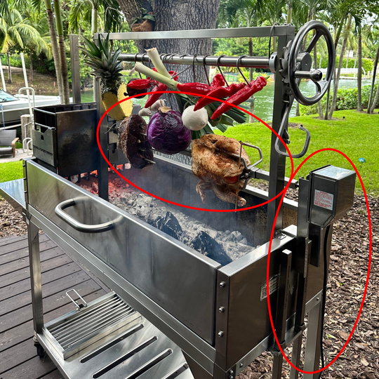 Tagwood BBQ50SS Stainless Steel Rotisserie Kit