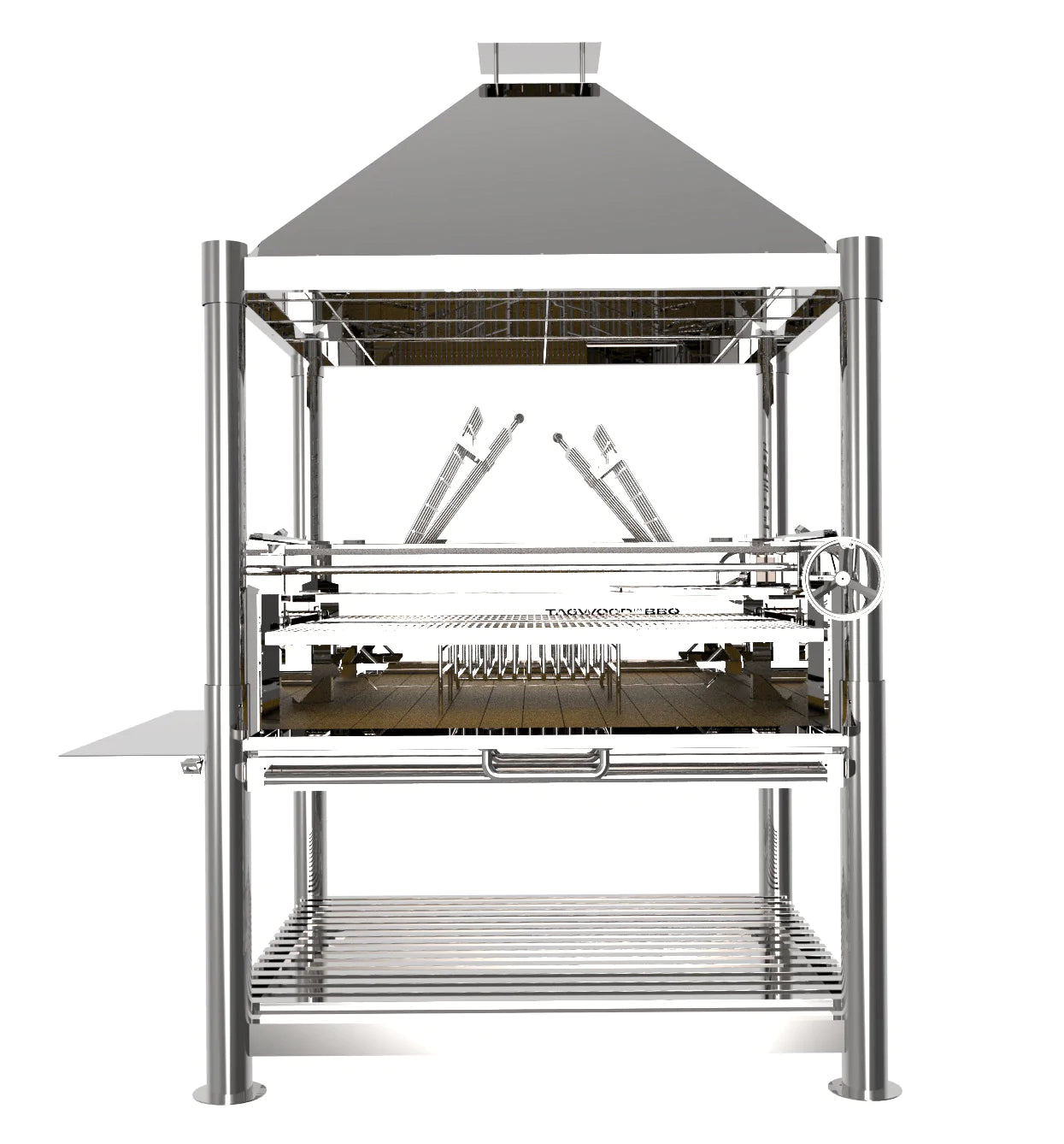 Tagwood BBQ22SS XL Argentine Charcoal Woodfired Parilla Grill