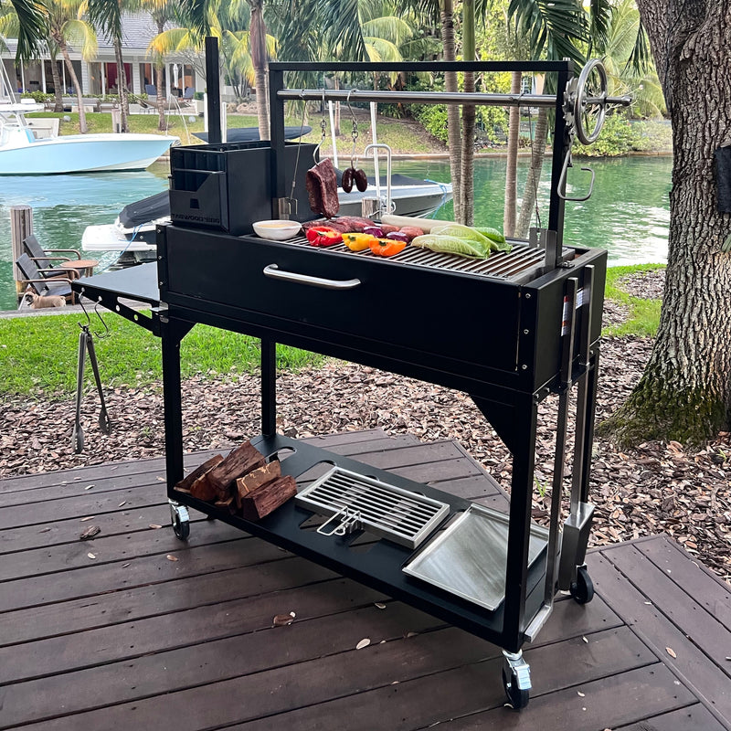 Load image into Gallery viewer, Tagwood BBQ Argentine Santa Maria Wood Fire &amp; Charcoal Grill | BBQ03SI
