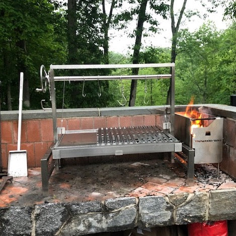 Tagwood BBQ XL Argentine Santa Maria Wood Fire & Charcoal Gaucho Grill, BBQ23SS -OPEN FIRE COOKING